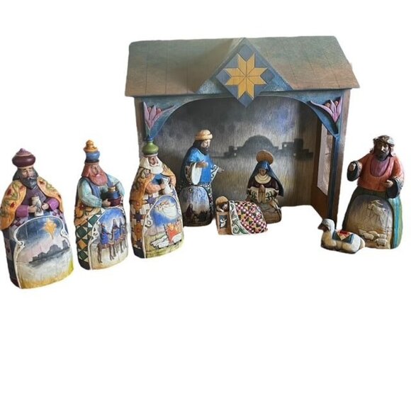 Jim Shore Heartwood Creek Nativity Set - Picture 1 of 15